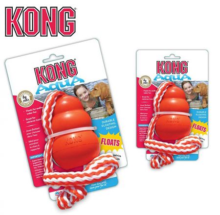 Aqua Kong Vollgummi, mit Wurfseil